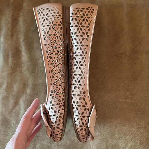 PRADA Patent Leather Bow Ballerina Flats - Picture 6 of 6